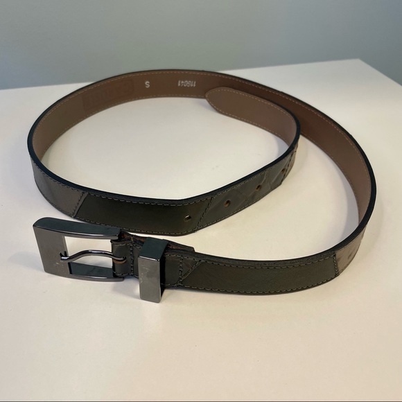 Carlisle Vintage Patchwork Leather Made in USA Belt Size S - Picture 1 of 7